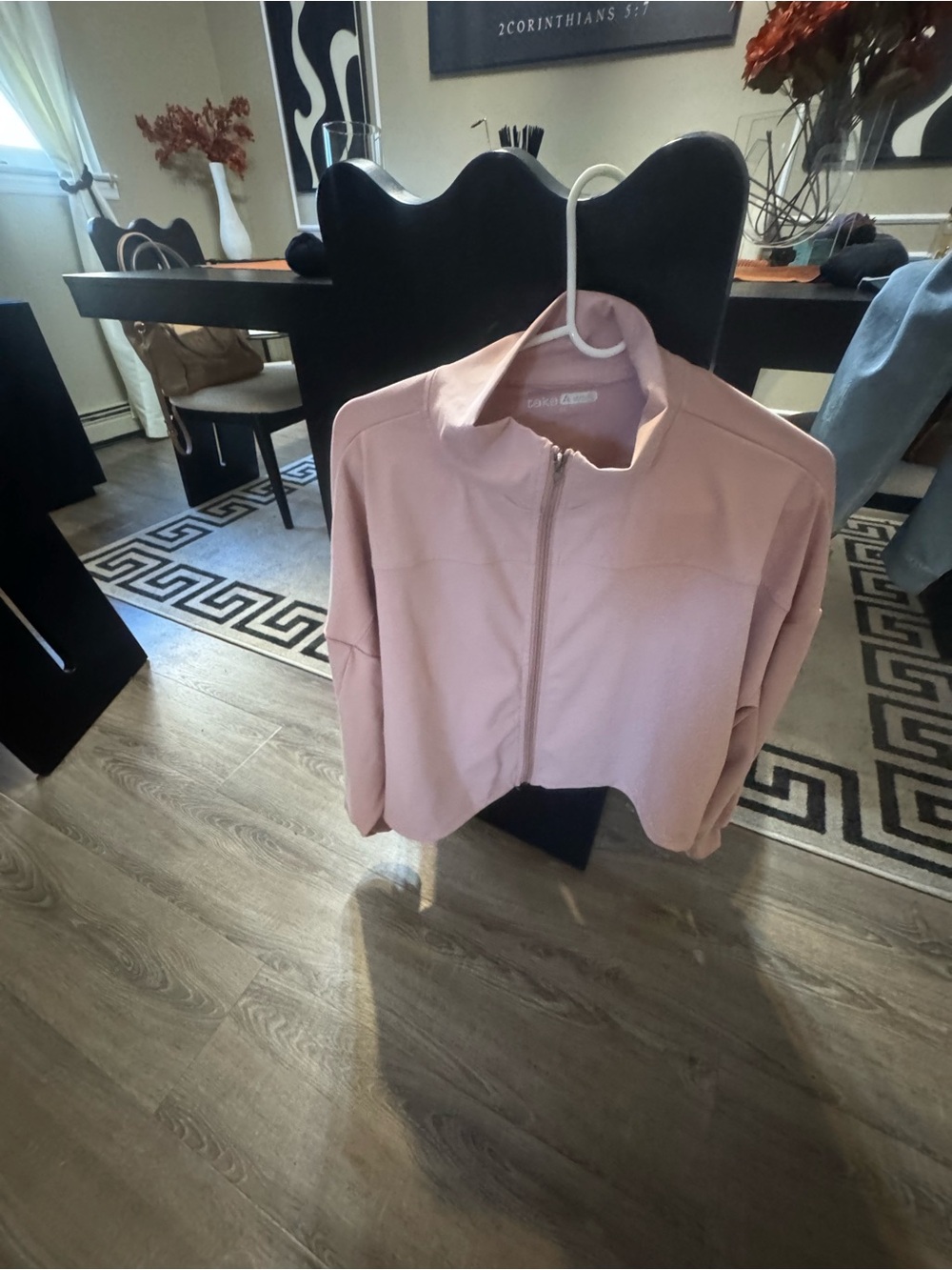 Cropped Zip Jacket in Dusty Pink